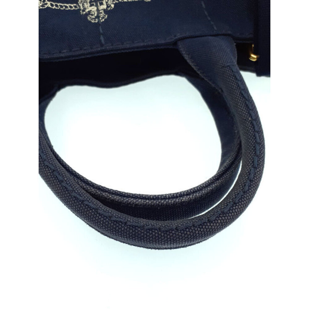 Prada 2way Tote handbag Denim top handles Canapa canvas Blue - Picture 6 of 9
